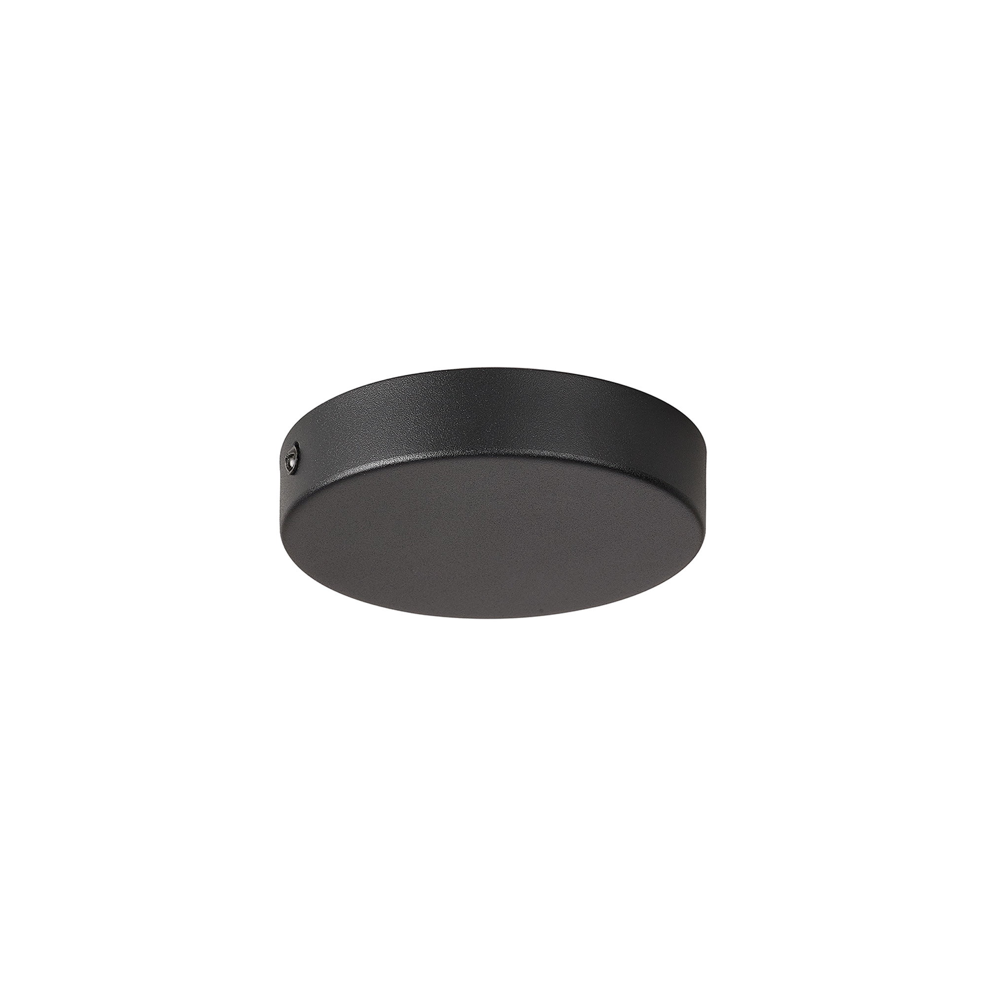D0827BL/NH  Hayes No Hole 12cm Ceiling Plate Satin Black